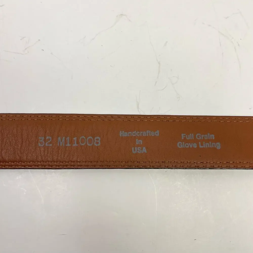 Brighton XS Women's Brown Leather Full Grain Glove Lining Simple Casual Belt